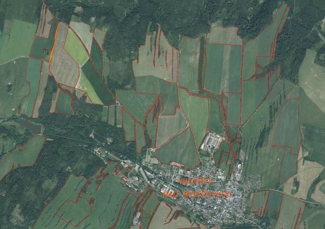 Prodej pozemku, Budišov nad Budišovkou, 4443 m2