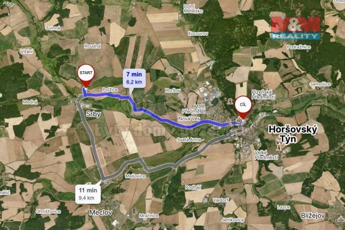 Prodej pozemku pro bydlení, Srby, 1471 m2