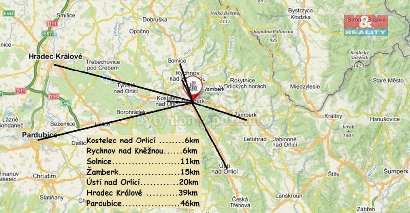 Prodej pozemku pro bydlení, Vamberk - Merklovice, 1133 m2