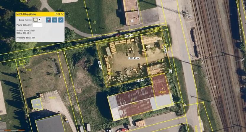 Pronájem komerčního pozemku, Tlumačov, Nádražní, 1700 m2