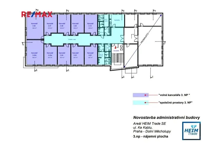 Pronájem kanceláře, Praha - Dolní Měcholupy, Ke Kablu, 23 m2