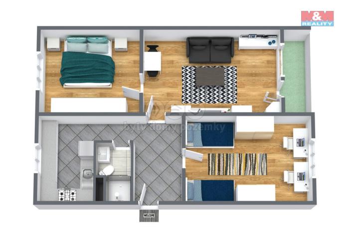 Prodej bytu 3+1, Cheb, 17. listopadu, 67 m2