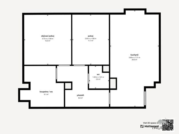 Prodej bytu 2+1, Janovice nad Úhlavou, Rozvojová zóna, 74 m2