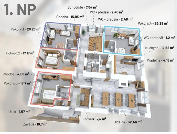 Prodej rodinného domu, Malá Morávka, 400 m2