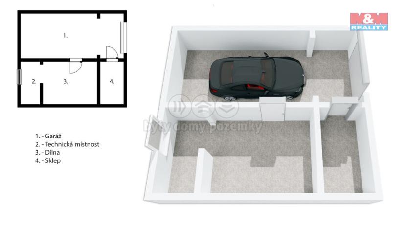 Prodej chaty, Kamenice - Ládví, 57 m2