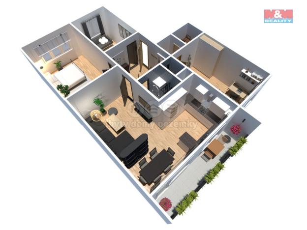 Prodej bytu 4+1, Litvínov - Janov, Luční, 79 m2