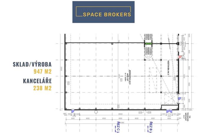 Pronájem skladu, Praha - Přední Kopanina, K Tuchoměřicům, 947 m2