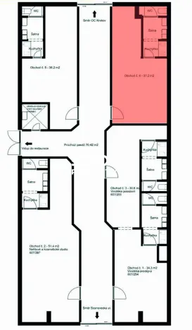 Prodej obchodního prostoru, Praha - Troja, Olštýnská, 37 m2