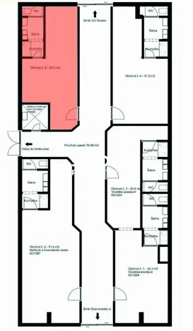 Prodej obchodního prostoru, Praha - Troja, Olštýnská, 38 m2
