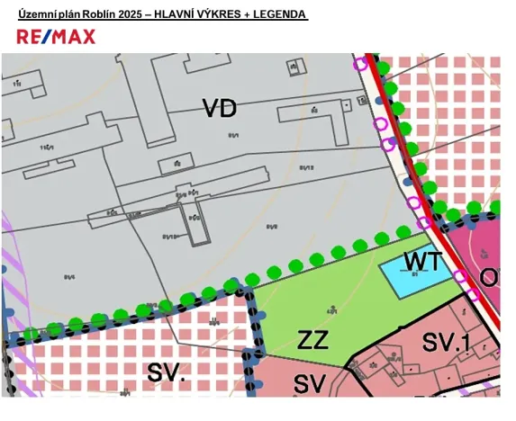 Prodej komerčního pozemku, Roblín, 7004 m2