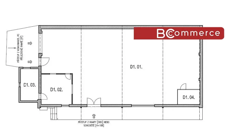 Pronájem skladu, Brno, 273 m2