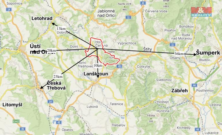 Prodej pozemku pro bydlení, Horní Čermná, 1686 m2