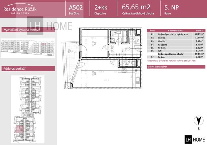 Prodej bytu 2+kk, Karlovy Vary, 65 m2