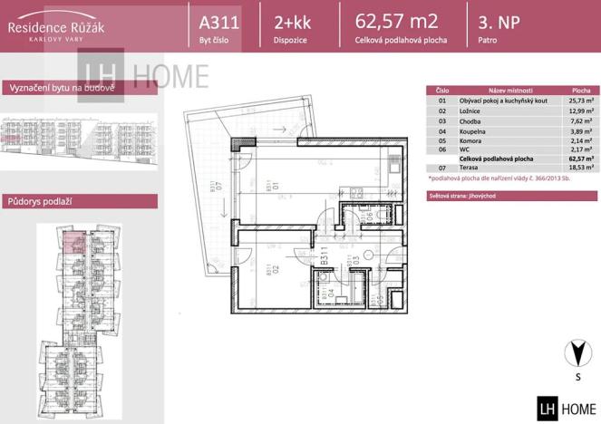 Prodej bytu 2+kk, Karlovy Vary, 62 m2