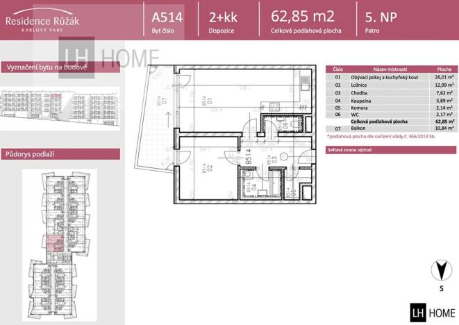 Prodej bytu 2+kk, Karlovy Vary, 62 m2