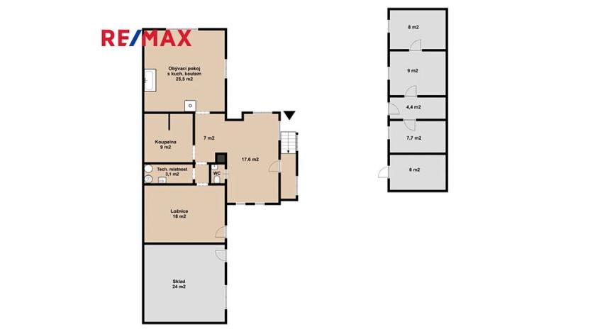 Prodej rodinného domu, Křenice, 80 m2