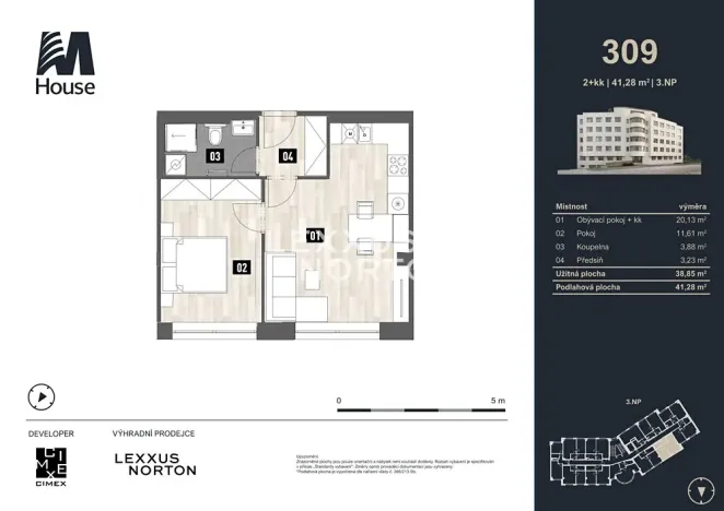 Prodej bytu 2+kk, Praha - Vršovice, Murmanská, 45 m2
