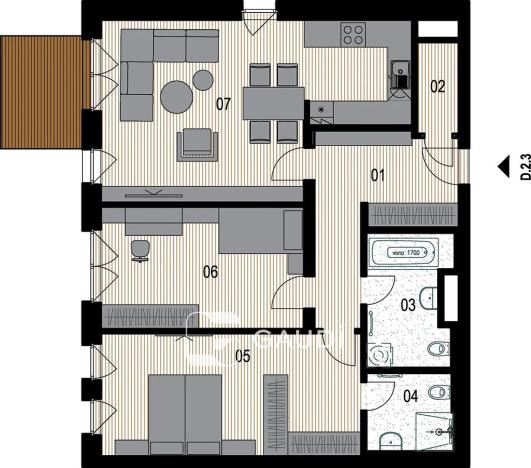 Prodej bytu 3+kk, Praha - Hrdlořezy, Mezitraťová, 94 m2