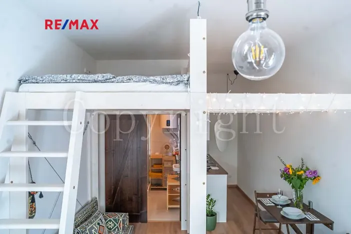 Prodej bytu 1+kk, Líšnice, Spálený Mlýn, 25 m2