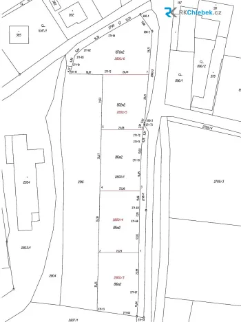 Prodej pozemku pro bydlení, Bohdalice-Pavlovice, 802 m2