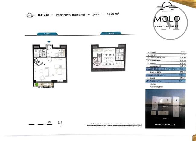 Prodej bytu 2+kk, Lipno nad Vltavou, 84 m2