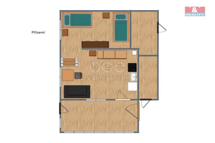 Prodej pozemku pro bydlení, Poříčí nad Sázavou, Svárov, 419 m2