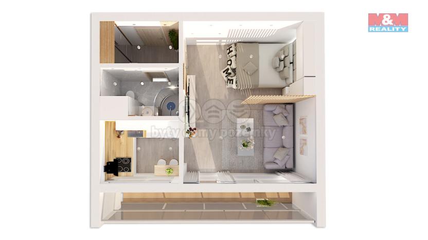 Prodej bytu 1+kk, Broumov - Olivětín, Dukelská, 29 m2