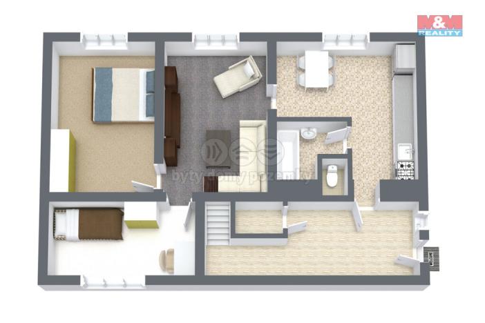 Prodej rodinného domu, Hřivice - Markvarec, 72 m2