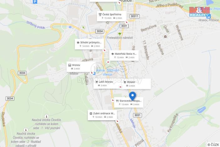 Prodej bytu 1+1, Hronov, Husova, 44 m2