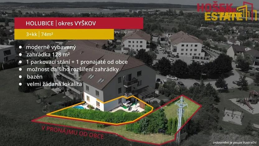 Prodej bytu 3+kk, Holubice, 74 m2