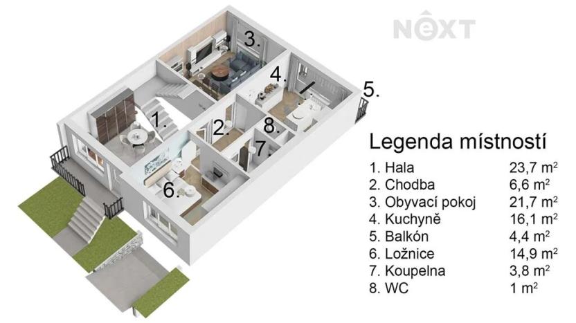 Prodej rodinného domu, Milotice, Záluží, 275 m2