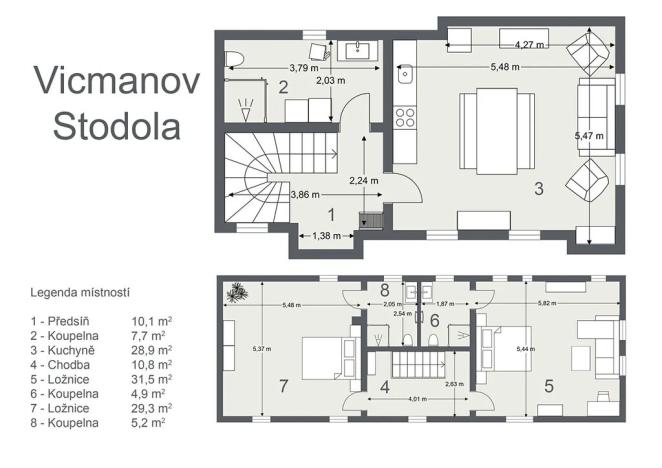 Prodej rodinného domu, Mukařov, 340 m2