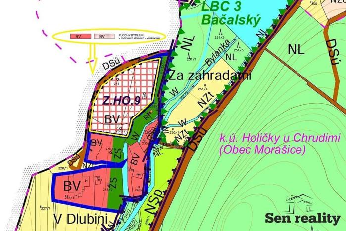 Prodej pozemku pro bydlení, Morašice, 1193 m2