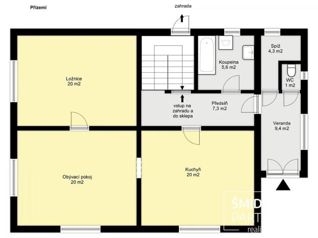 Prodej vícegeneračního domu, Žleby, Zahradní, 162 m2