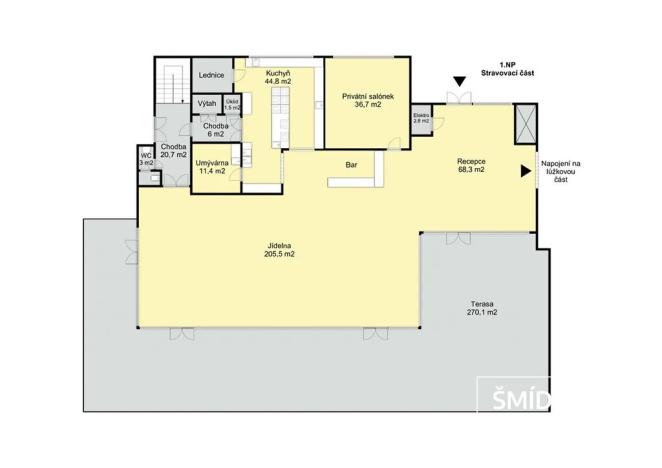 Prodej ubytování, Seč, 2282 m2