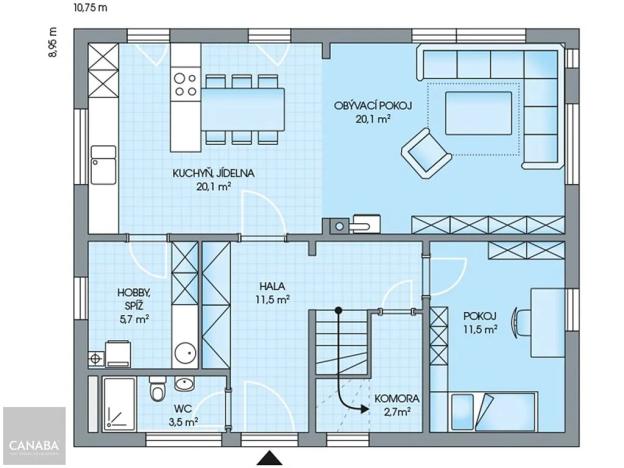 Prodej rodinného domu, Nymburk, 161 m2