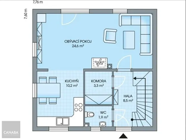 Prodej rodinného domu, Dobříš, 97 m2