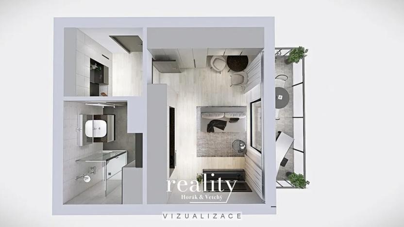 Prodej bytu 1+kk, České Budějovice, Dobrovodská, 26 m2