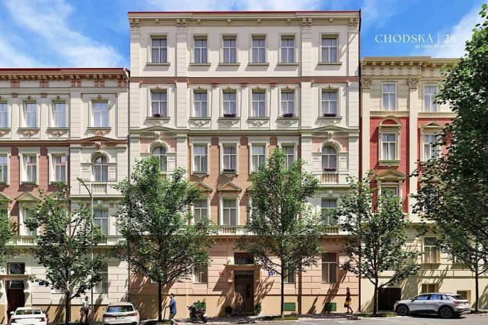 Prodej bytu 2+kk, Praha - Vinohrady, Chodská, 49 m2