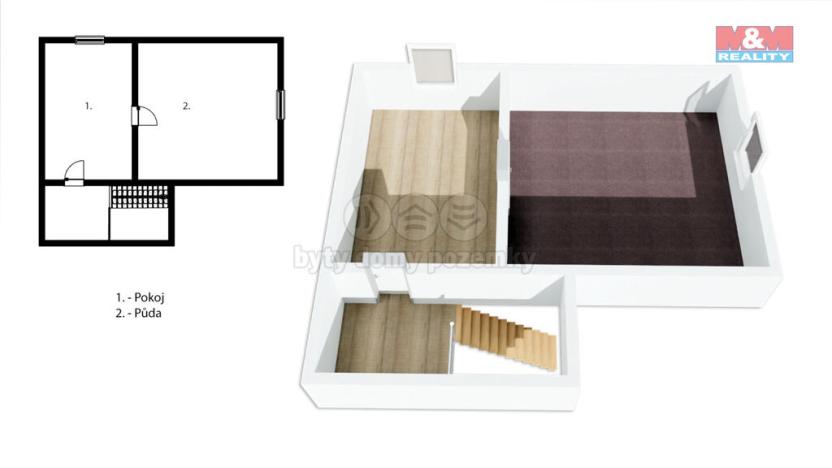 Prodej rodinného domu, Vítězná - Komárov, 128 m2