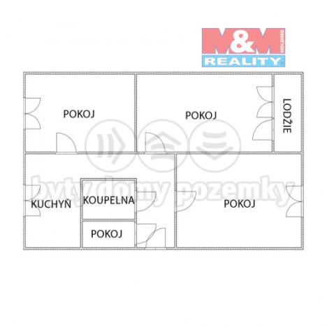 Prodej bytu 3+1, Praha - Záběhlice, Přesličková, 72 m2