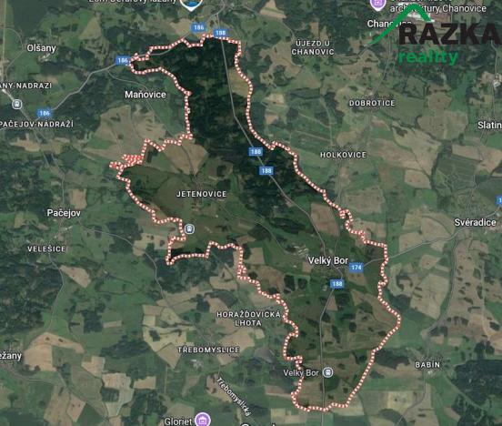 Prodej pole, Velký Bor, 264094 m2