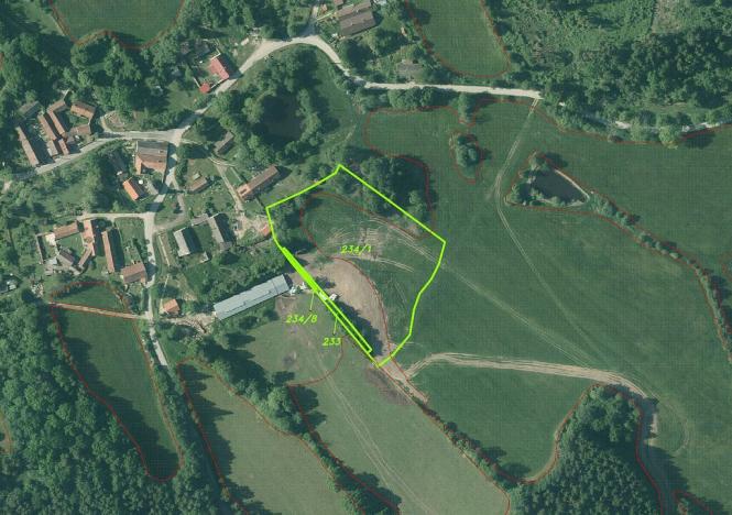 Prodej pozemku, Nová Bystřice - Senotín, 11798 m2