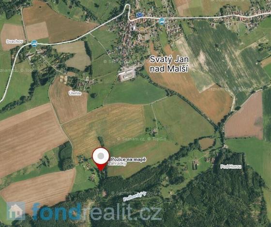 Prodej pozemku, Svatý Jan nad Malší, 410 m2