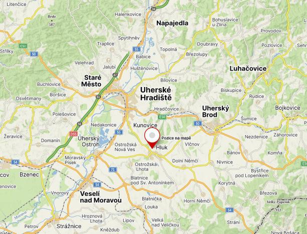 Prodej pozemku, Hluk, 984 m2