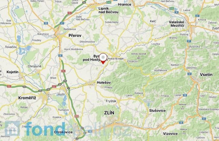 Prodej pozemku, Bystřice pod Hostýnem - Hlinsko pod Hostýnem, 494 m2