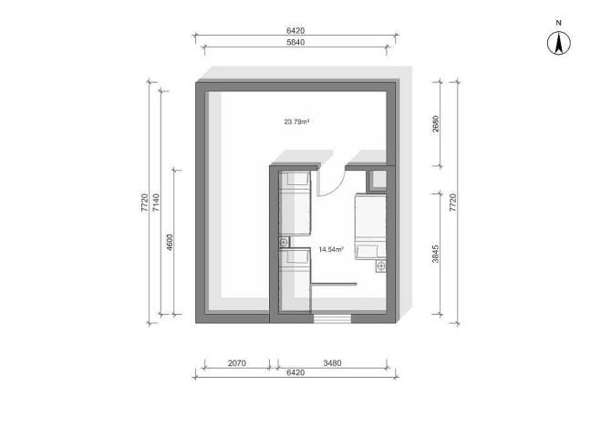 Prodej chaty, Slatiňany - Kunčí, 116 m2