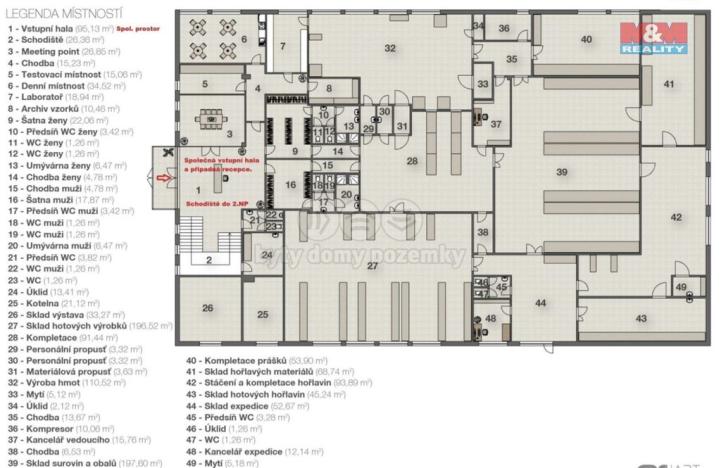 Pronájem kanceláře, Příbram - Příbram I, Dělostřelecká, 465 m2