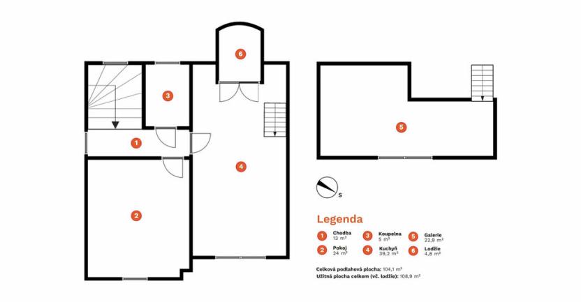 Prodej bytu 2+kk, Brno - Jundrov, Veslařská, 104 m2