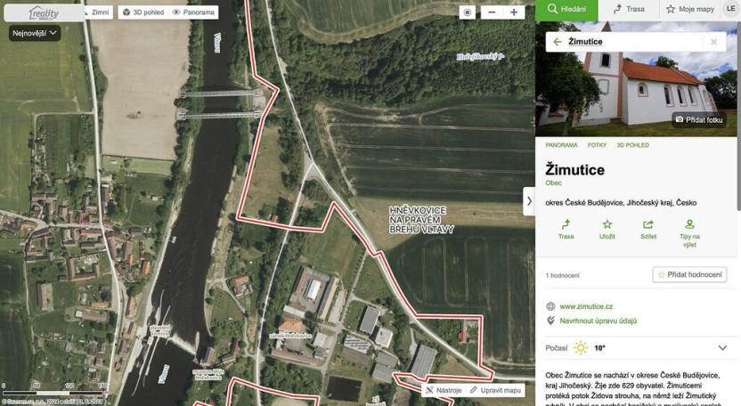 Prodej louky, Týn nad Vltavou, Hněvkovice na pravém břehu Vlt., 1648 m2